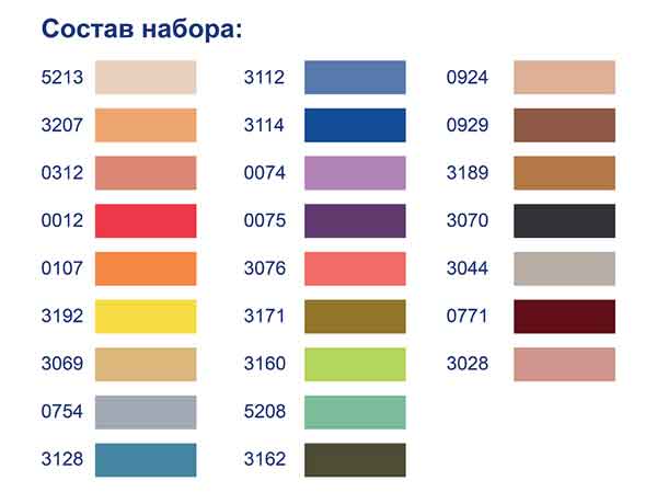 Набор мулине Гамма Вышивальщица-25