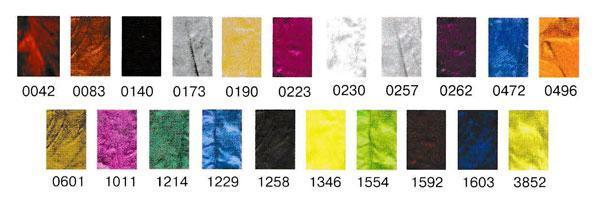 таблица цветов волокна для валяния FV-025