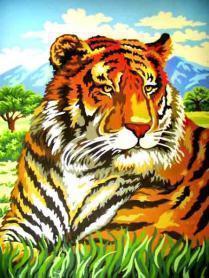 Канва с рисунком Collection D'Art 10415 «Тигр»