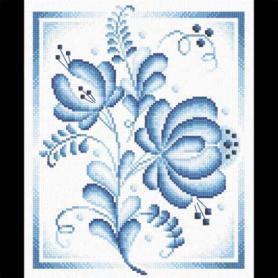 Набор для вышивания Панна C-0254 «Синие розы»