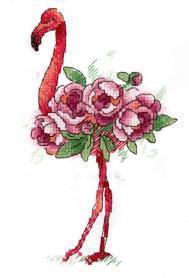Набор для вышивания Жар-птица В-254 «Фламинго»