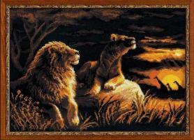 Набор для вышивания Риолис 1142 «Львы в саванне»