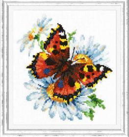 Набор для вышивания Чудесная Игла 42-11 «Бабочка и ромашки»