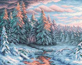Алмазная мозайка Brilliart МС-004 «Зимний закат»