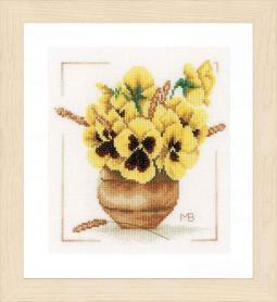 Набор для вышивания Lanarte PN-0164071 «Желтые фиалки»