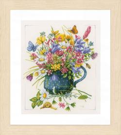 Набор для вышивания Lanarte PN-0164074 «Цветы в вазе»