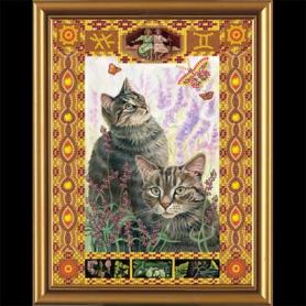 Набор для вышивания Нова Слобода НК4088 «Кот из созвездия Близнецы»