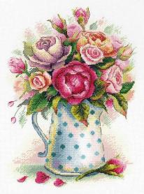 Набор для вышивания М.П. Студия А-052 «Букетик милых роз»