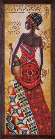 Набор для вышивания Нова Слобода НД2076 «Африканка с кувшином»