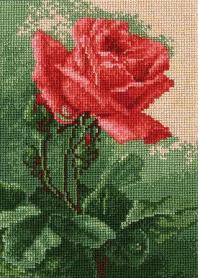 Набор для вышивания Hobby&Pro 604 «Алая роза»