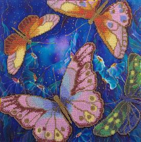 Набор для вышивания Панна BN-5015 «Бабочки в ночных цветах»