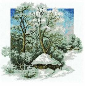 Набор для вышивания Hobby&Pro 680 «Зима в деревне»