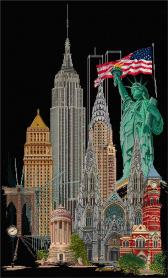 Набор для вышивания Thea Gouverneur 471.05 «Нью-Йорк»