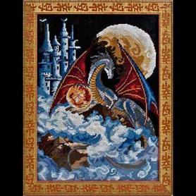 Набор для вышивания Панна Ф-0580 «Дракон голубой планеты»
