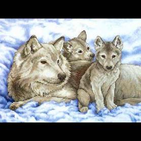 Набор для вышивания Dimensions 13130 «Семья волков»