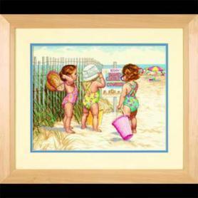 Набор для вышивания Dimensions 35216 «Дети на пляже»