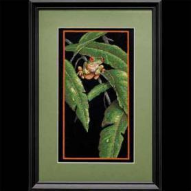 Набор для вышивания Dimensions 35251 «Древесная лягушка в листве»