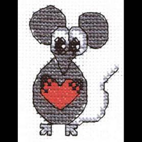 Набор для вышивания Кларт 7-115 «Мышонок с сердечком»