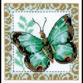 Набор для вышивания Кларт 5-056 «Бабочка салатная»
