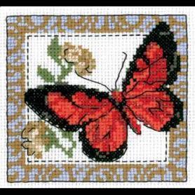 Набор для вышивания Кларт 5-057 «Бабочка бордовая»