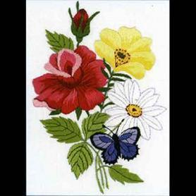 Набор для вышивания Janlynn 004-0853 «Бабочка на цветах»