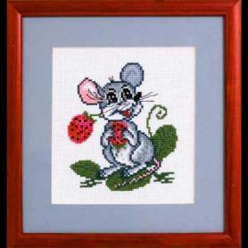 Набор для вышивания Панна D-0106 «Мышка с земляникой»