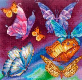 Набор для вышивания Сделай своими руками Р-11 «Радужные бабочки»