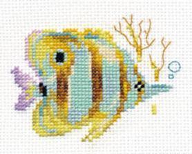 Набор для вышивания Алиса 0-151 «Тропические рыбки. Полосатая»