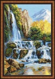 Набор для вышивания Риолис 1194 «Пейзаж с водопадом»