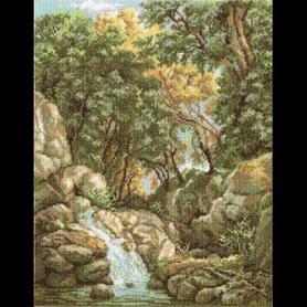 Набор для вышивания Панна ВХ-1097 «Водопад в лесу»