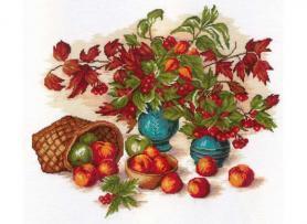 Набор для вышивания М.П. Студия НВ-267 «Натюрморт с листьями»