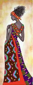 Ткань с рисунком для вышивания бисером Матрёнин посад 4190 «Кения»