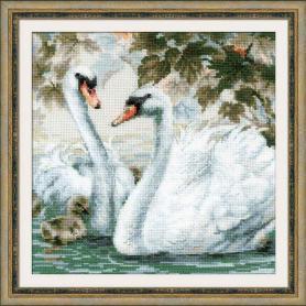 Набор для вышивания Риолис 1726 «Белые лебеди»
