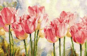 Набор для вышивания Алиса 2-37 «Розовые тюльпаны»