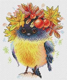 Набор для вышивания Жар-птица М-236 «Осенняя пташка»