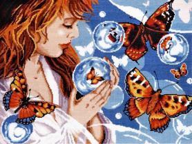 Набор для вышивания Alisena 1182 «Фантазия с бабочками»