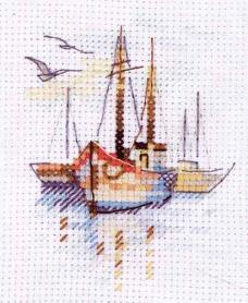 Набор для вышивания Алиса 0-196 «Лодки на рассвете»