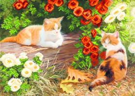 Ткань с рисунком для вышивания бисером Матрёнин посад 4054 